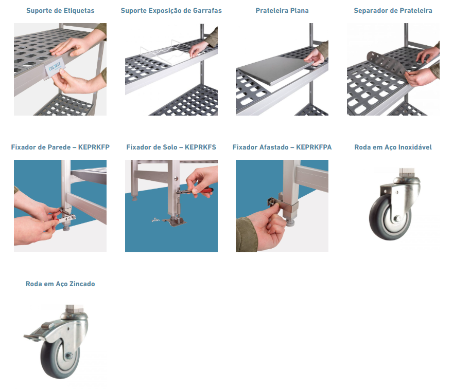 Acessórios da Estanteria